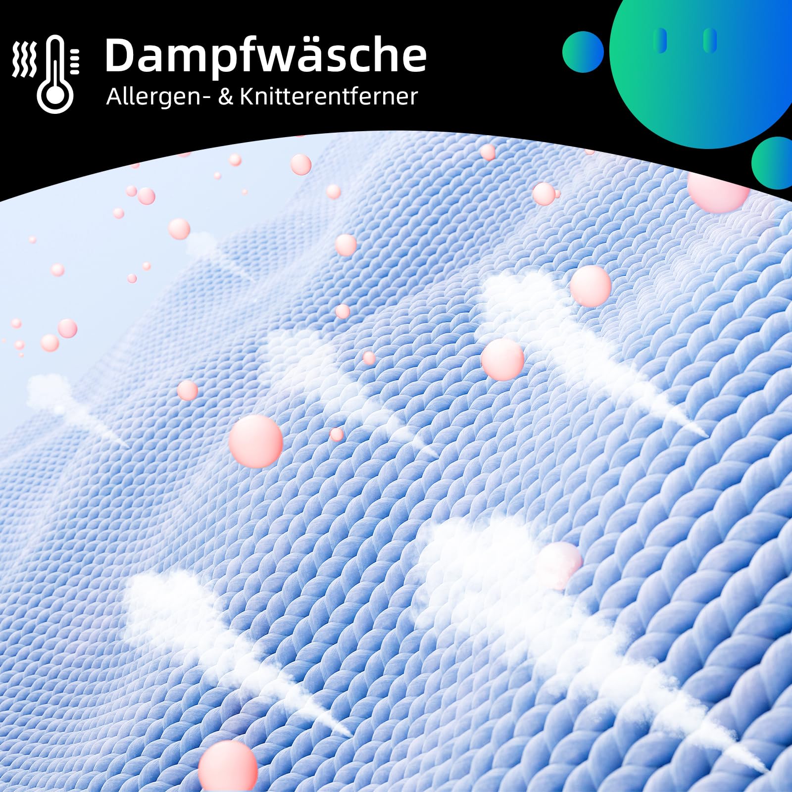 CHiQ Waschmaschine 7kg, InverterMotor, EEK A| 60x46,5x84cm, Große Tür| Eco, Speed Wash, Auto Clean, Kindersicherung|1200 U/Min, Washer Grau, CW07123863AX 9