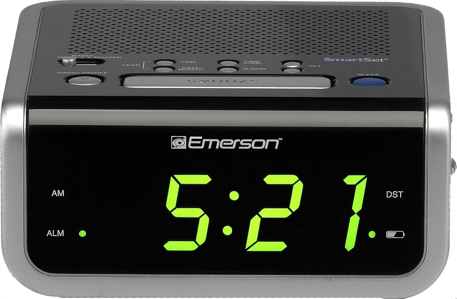 Amazon.com: Emerson SmartSet Alarm Clock Radio (CKS1702): Home Audio &