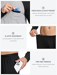 MoFiz Men's Sleep Sets,Modal Pajamas Set Ultra Thin