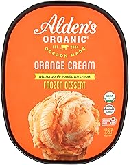 Aldens Organic Orange Cream Ice Cream, 1.5 Qt