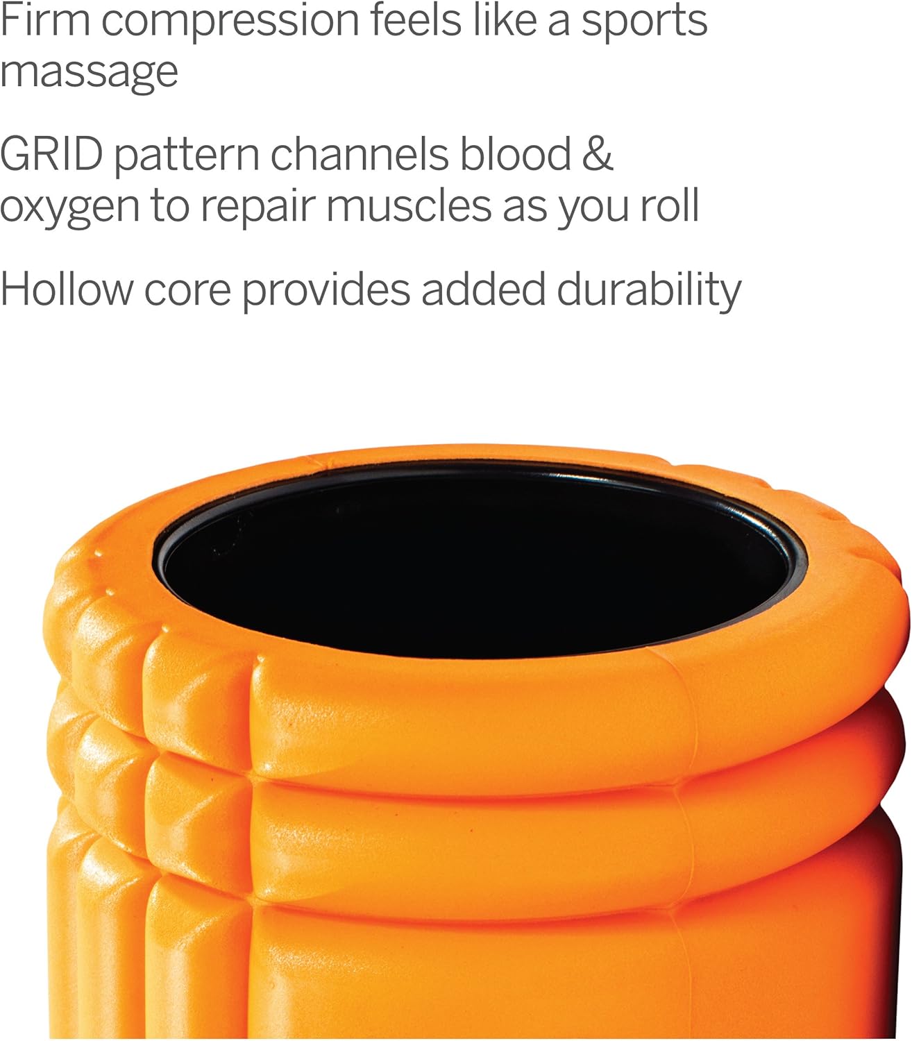 TriggerPoint GRID Foam Roller with Free Online Instructional Videos, 2.0 (26-inch), Orange : Exercise Foam Rollers : Sports & Outdoors