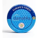 Sanniti Danish Blue Cheese Wheel, Approx. 6 lbs | Creamy, Tangy Blue Cheese from Denmark | Perfect for Cheese Boards, Salads &amp; Cooking
