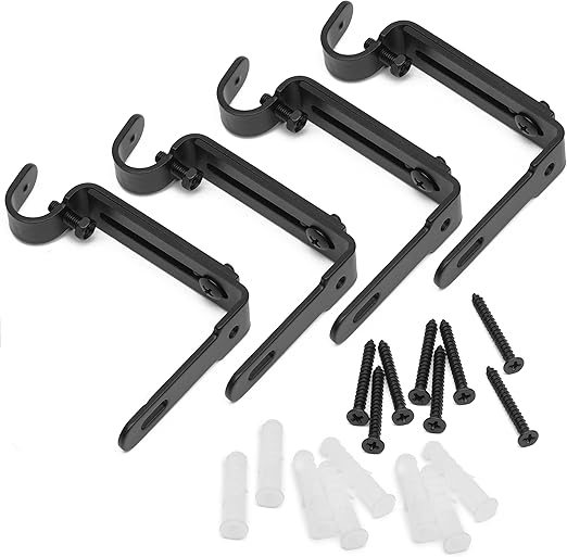 Amazon Com Gb Home Collection Adjustable Curtain Rod Wall Bracket