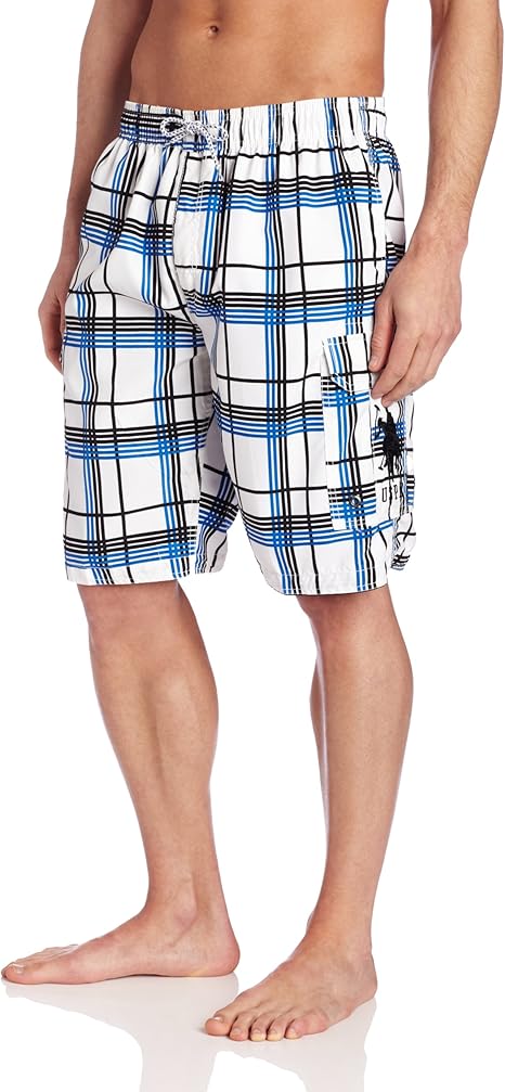 plaid polo shorts