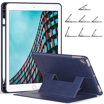 Ztotop Hülle for iPad 9,7 2018/2017/Air 2/Air,Stark magnetisch Schutzhülle mit Stifthalter und mehrere Blickwinkel,Soft Cover