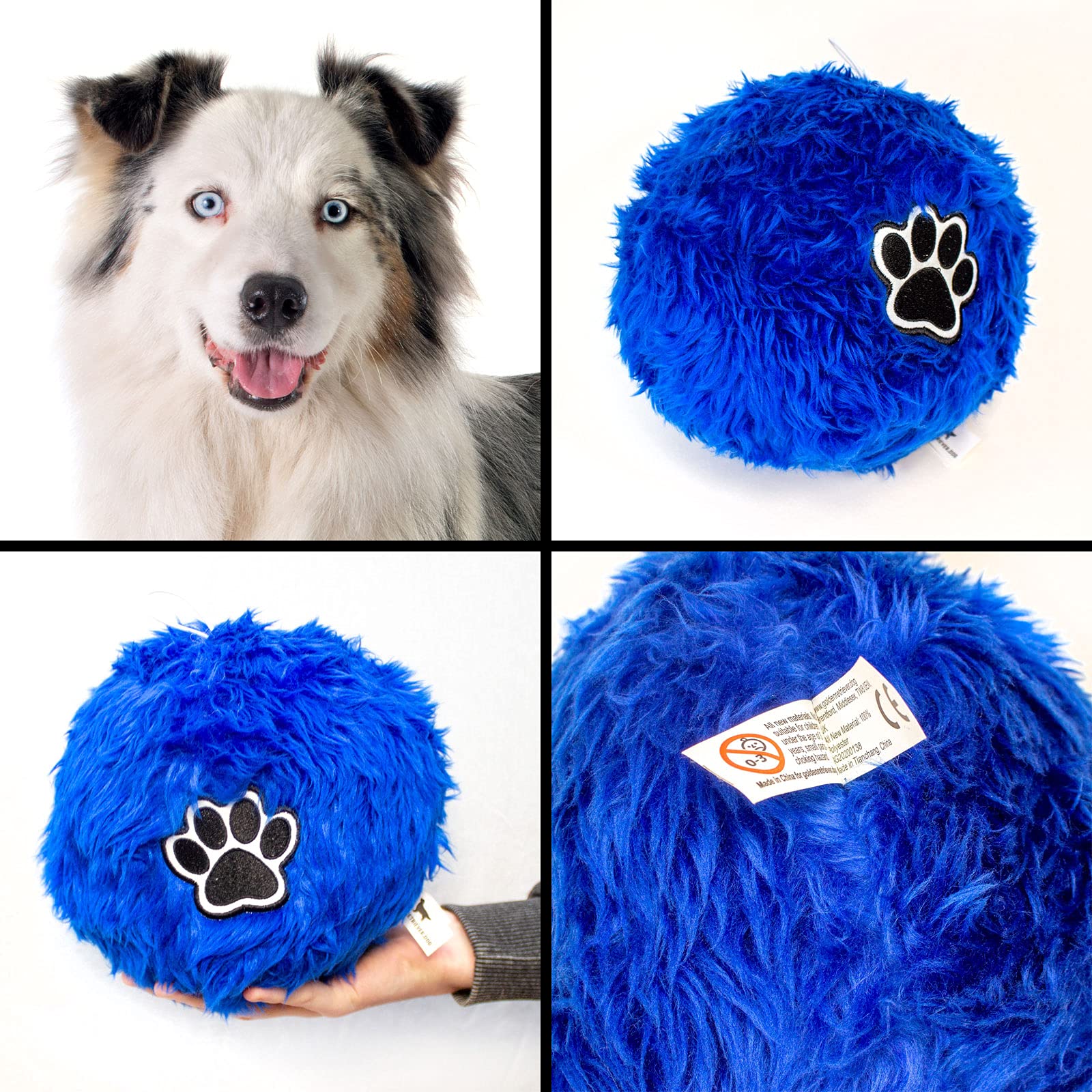 Soft Fluffy Dog Ball For AUSTRALIAN SHEPHERD - Large Size Ball