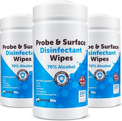 Thermometer World Antibacterial Wipes 3 x 200 Alcohol Wipes 12x13cm