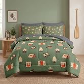 Nesker Queen Comforter Set with Sheets, 7 Pieces RV Camping Bedding | Bed in A Bag for Kids and Adults, All Season, Camper Vintage Adventure Map Retro, 2 Pillowcases &amp; 2 Shams