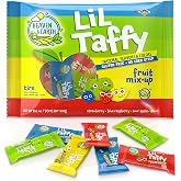 Heaven &amp; Earth Lil Taffy Fruit Mix (Approx. 40 Count) | Dye Free Candy | Natural Colors &amp; Flavors | No High Fructose Corn Syrup | Gluten Free |Dye Free | Nothing Artificial | Goody Bag and Pinata Fillers | Kosher