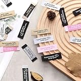 Ctzrzyt 120 Personalized Sewing Labels Heart Pattern 5x1.5cm - Multi Color view 2