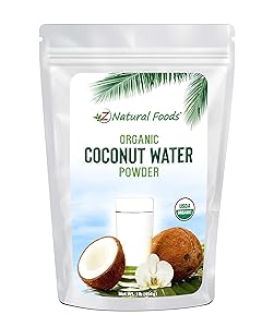 Organic Coconut Water Powder - All Natural Energy & Electrolyte Supplement - Perfect Pre or Post Workout Drink Mix - Delicious Water Enhancer - Vegan, Gluten Free, Non GMO, Kosher - 1 lb