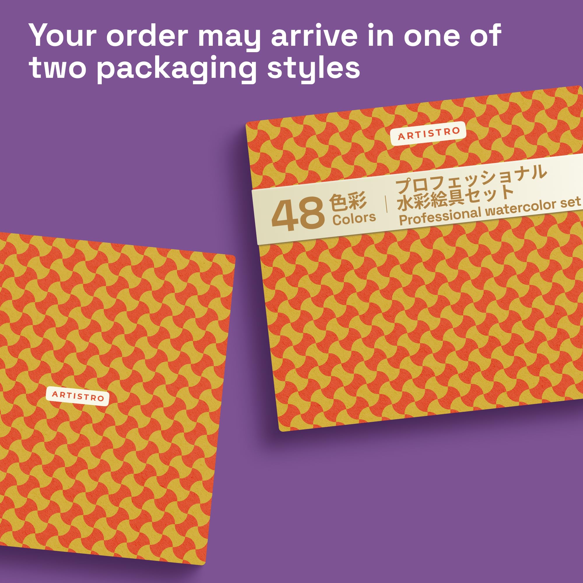 ARTISTRO Professional Watercolor Paint Set for Adults - 48 Pigment-Rich Colors, XL Pans, ASTM-I Lightfastness, High Tinting Strength Watercolor Set for Professionals made by professionals