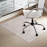 Trintion Office Chair Mat for Carpet 90x120cm PVC Non-Slip Waterproof