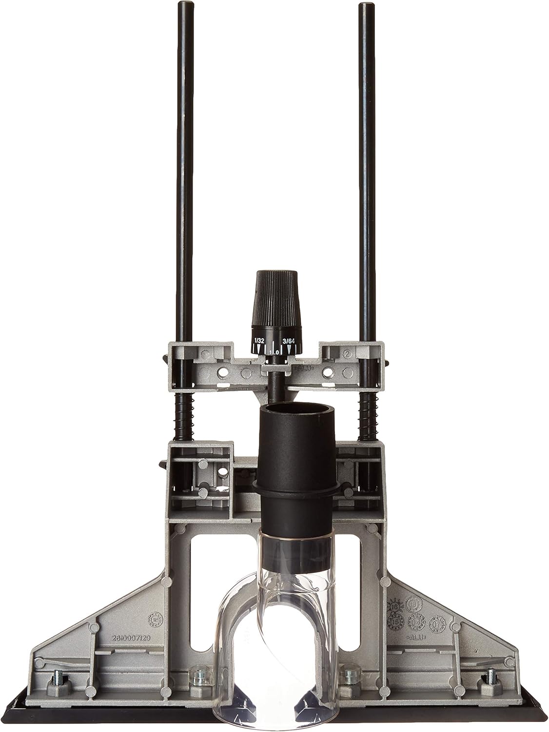 Bosch Deluxe Router Edge Guide With Dust Extraction Hood & Vacuum Hose Adapter RA1054 - Router Templates - 