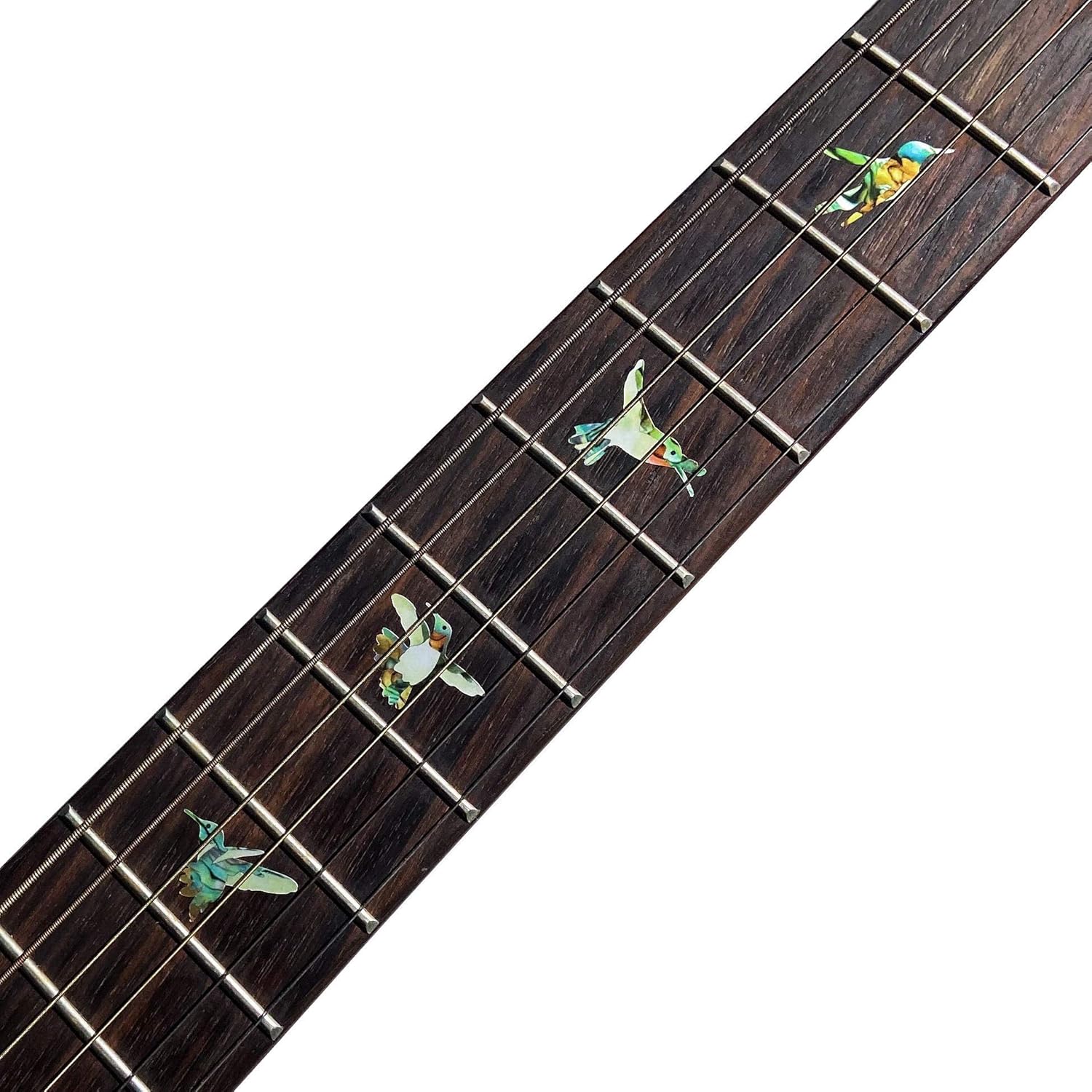Inlaystickers Bee Hummingbirds - Fret Markers Inlay Stickers Decals for Guitars F-326BH-GT, Multicolor - Image 3