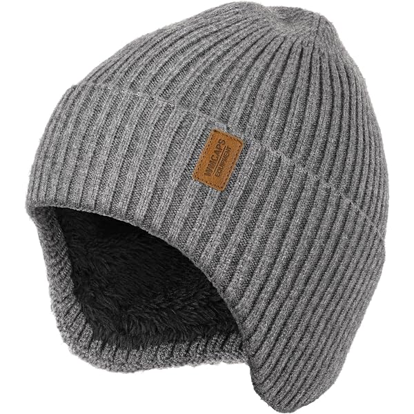 Amazon.com: Wmcaps Winter Beanie with Brim and Ear Flaps  display picture 1