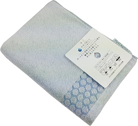 Amazon Dr C医薬 タオル美術館 ハイドロ銀チタン クライス 4 ロングフェイスタオル ブルー 日本製 フェイスタオル ホーム キッチン オンライン通販