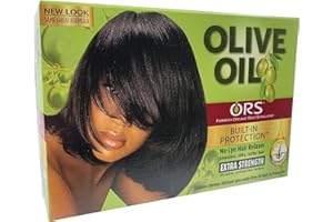 Organic Root Stimulator Olive Oil Relaxer Extra Strength 1.75Oz Creamy Aloe Shampoo, 1.75Oz Replenishing Pak, 0.25Oz Moisturi