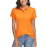 TACVASEN Women's Golf Polo Shirts Short Sleeve UPF 50+ Sun Protection Golf Shirts for Women Quick Dry Collared Polos