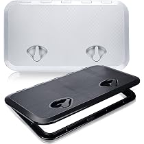 thumbnail image 2 of 17.3x12.4 Inch Boat Hatch Cover - Rectangle Marine Deck Storage Lid For Kayak & Yacht 2 of 14