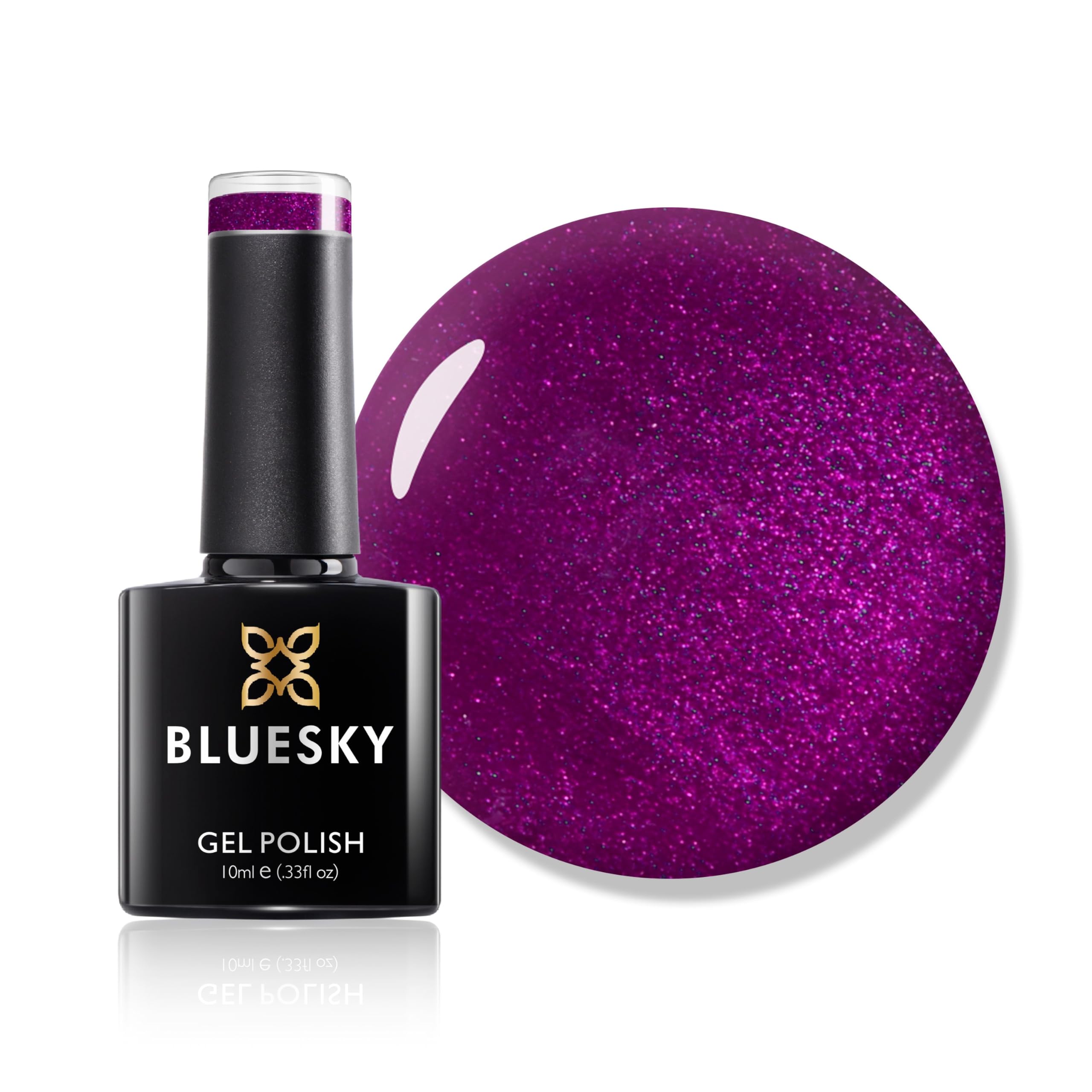 Bluesky Gel Nail Polish, Tango Passion 80580, Dark Purple, Long Lasting, Chip Resistant, 10 ml (Requires Drying Under UV LED Lamp)