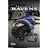 Trends International NFL Baltimore Ravens - Helmet 16 Wall Poster, 22.375" x 34", Premium Unframed Version