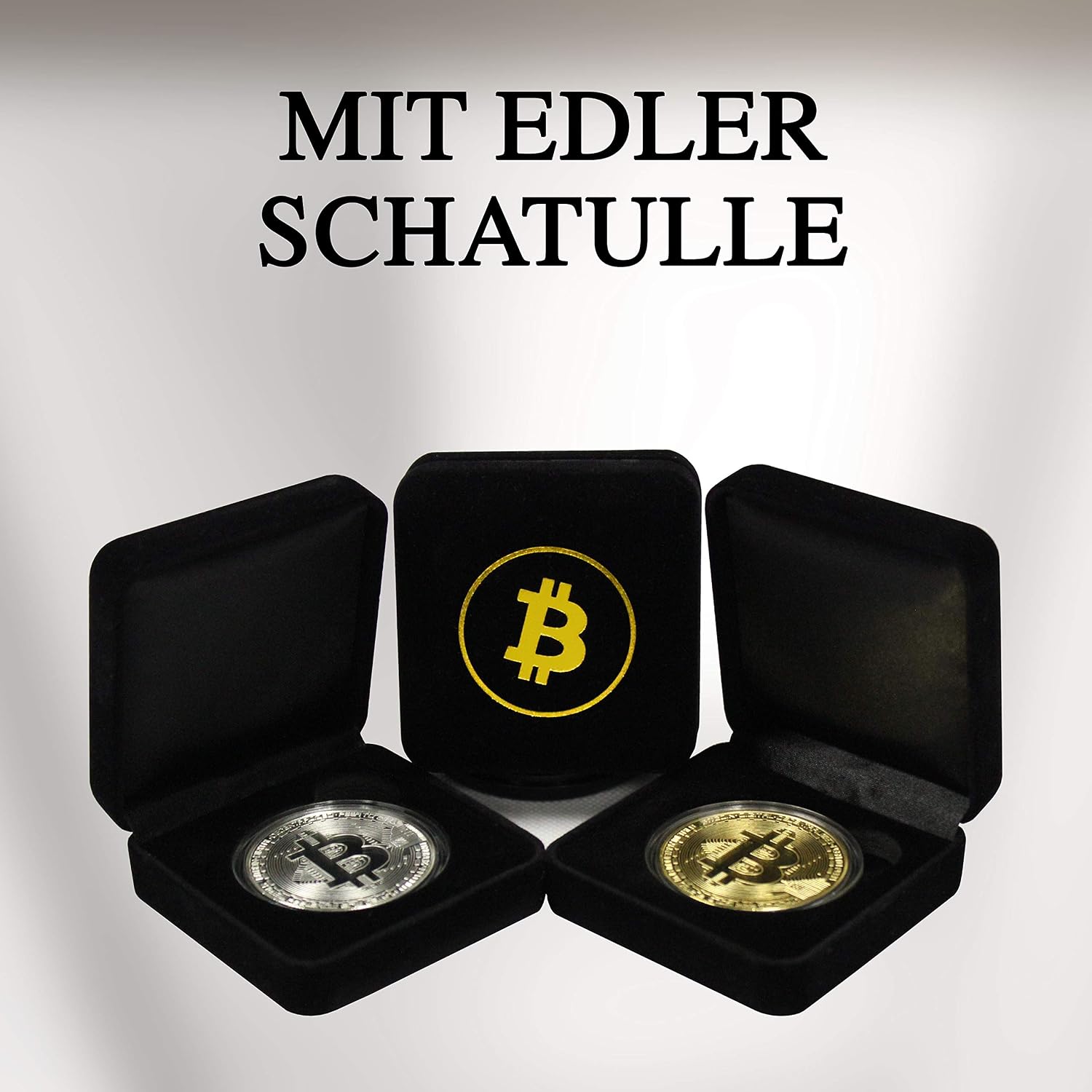 innoGadgets Physical Bitcoin medal covered with 24-carat real gold. In a noble casket for a true collector's item - Image 4