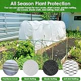 Greenhouse Hoops 60Pcs Frame Kit for Raised Beds 17In Detachable Fiberglass view 2