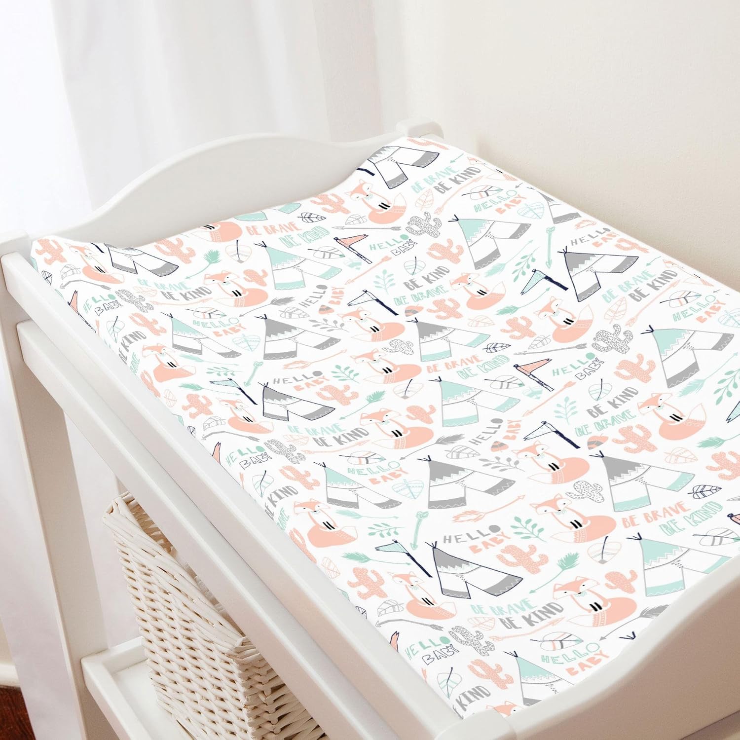 fox baby changing mat