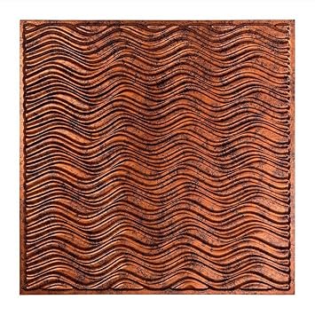 Amazon Com Fasade Current Moonstone Copper Lay In Ceiling Tile