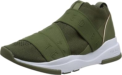 khaki womens trainers