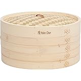 Helen Chen's Asian Kitchen Bamboo Steamer, 12-Inch