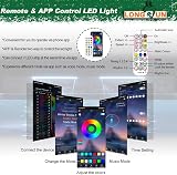 LONGRUN Bluetooth Acrylic Pond Waterfall Kit 60cm 7 Color LED Lights view 3