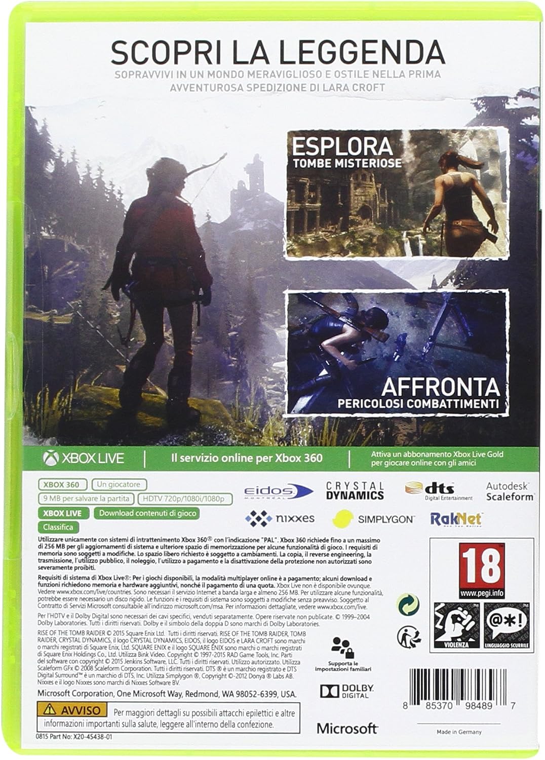GIOCO X360 RISE OF THE TOMB RAIDER - Image 3