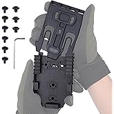Quick Locking System Kit (QLS Kit), QLS 19 Locking Fork and QLS 22L Receiver Plate for Drop Leg Holster, Duty Belt and Mid Ride Universal Belt Loop