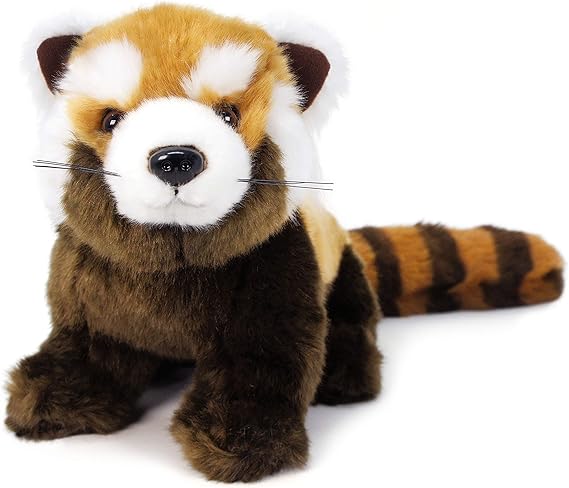 Amazon Com Raja The Red Panda 1 1 2 Foot With Tail Large Red Panda Stuffed Animal Plush By Tiger Tale Toys Toys Games