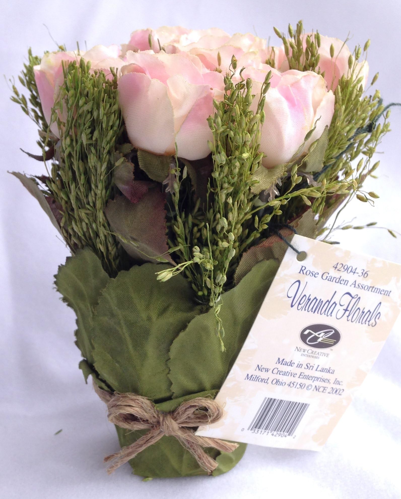 Light Pink Juliet Rose Graduation Party or Wedding Reception Artificial Flower Table Centerpiece (Set of 2)