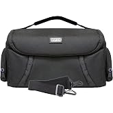 Vidpro DSLR and Video Camera Gadget Bag - Large Protective Case Includes Padded Dividers Handle and Shoulder Strap Compatible with Most Camera Brands Fits 1-2 DSLR Cameras 4 Lenses and Accessories