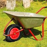 Trintion 14" Puncture Proof Solid Wheelbarrow Wheel 3.50-8 Red view 5