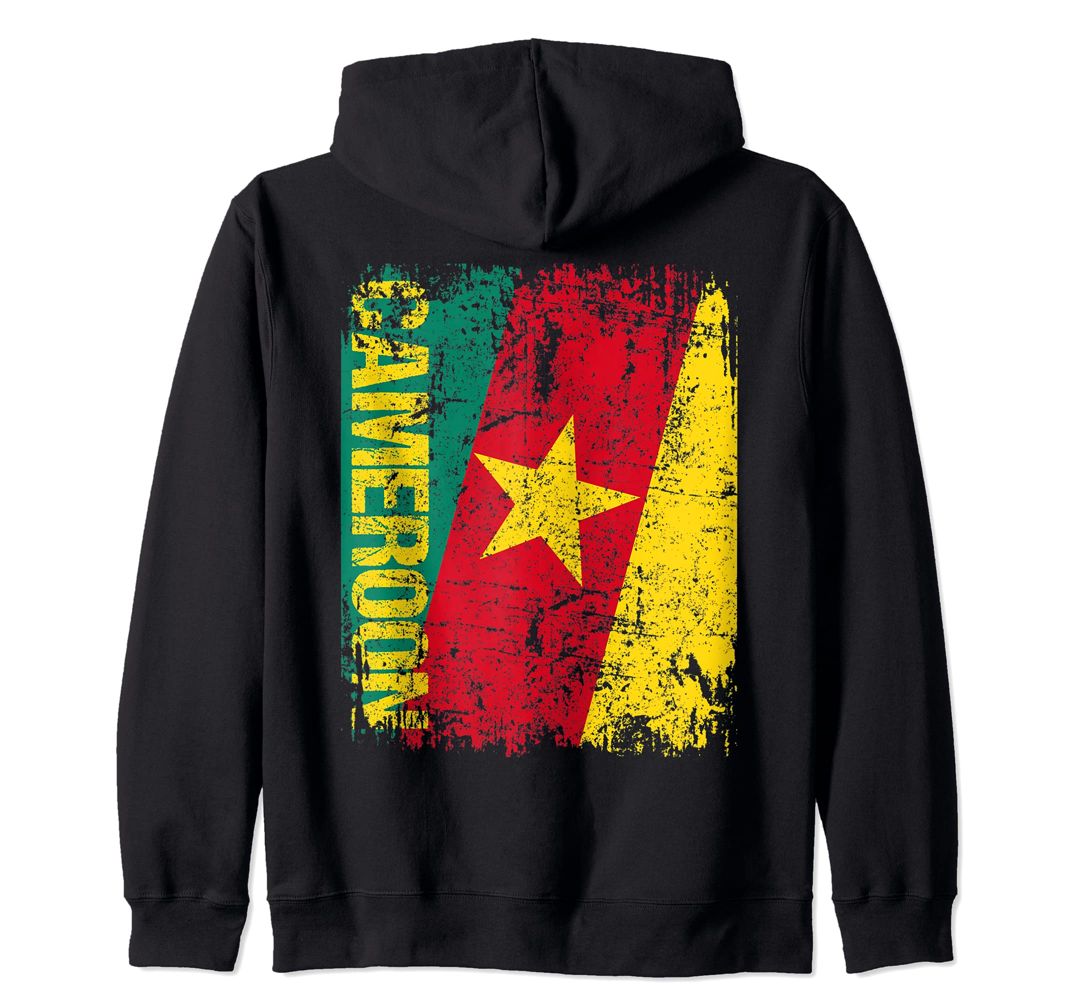CAMEROON Flag Vintage Distressed CAMEROON Zip Hoodie