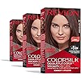 Revlon Colorsilk Beautiful Color Permanent Hair Color, (OLD VERSION) 27 Deep Rich Brown (Pack of 3)