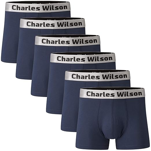 Charles Wilson 6er Packung Herren Boxershorts mit Beinansatz