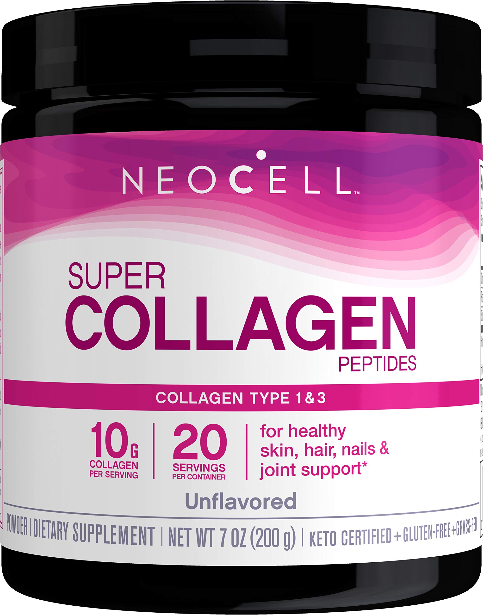 NeoCell Super Collagen Peptides Powder, 7 Ounces, NonGMO, Grass Fed