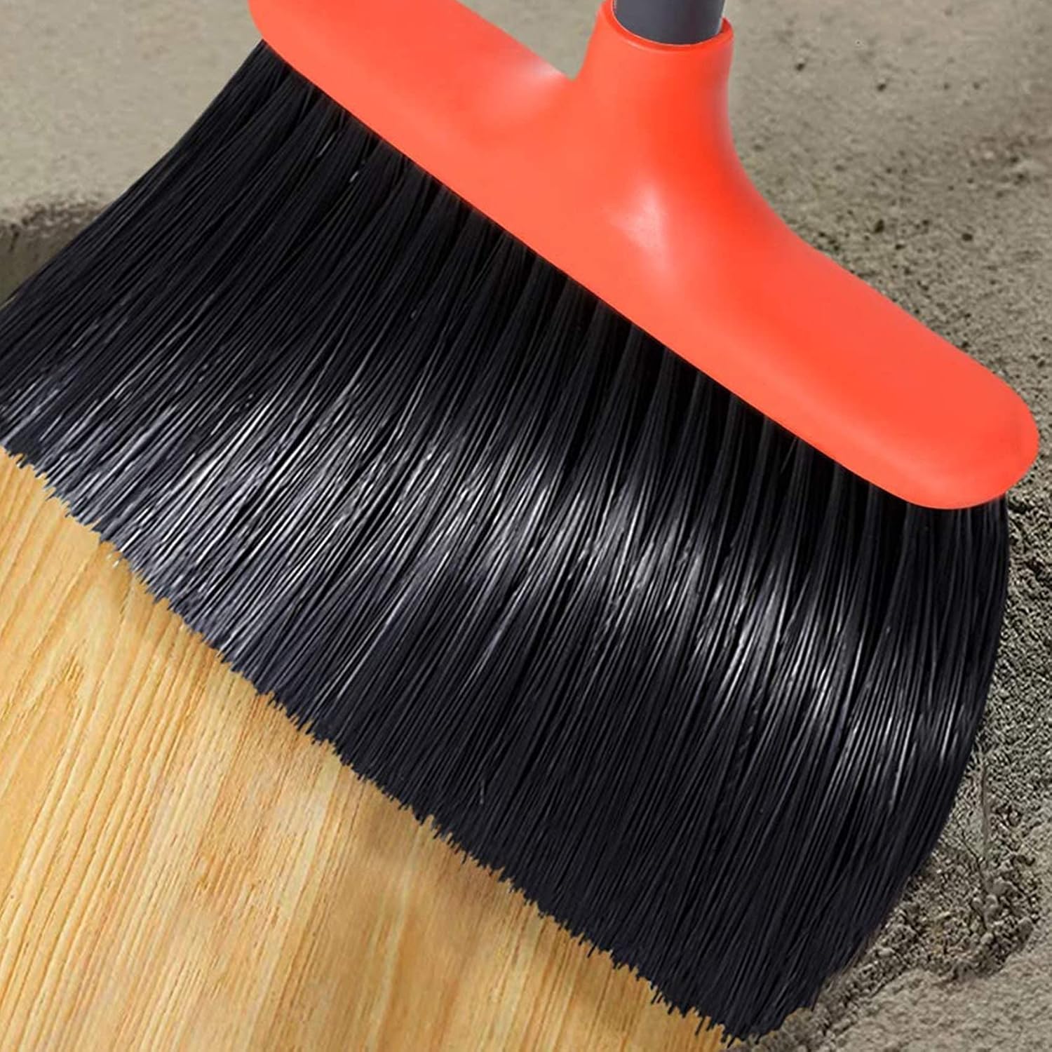 Broom and Dustpan Set, Dustpan and Broom Set, Long Handle Broom with Dustpan, Broom and Dustpan Combo for Office Home Kitchen Lobby Floor Use,Upright Standing Dustpan Broom Set: Garden & Outdoor