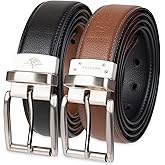 Dockers Men's 2-in-1 Reversible Everyday Casual Versatile Belt (Regular and Big & Tall Sizing)
