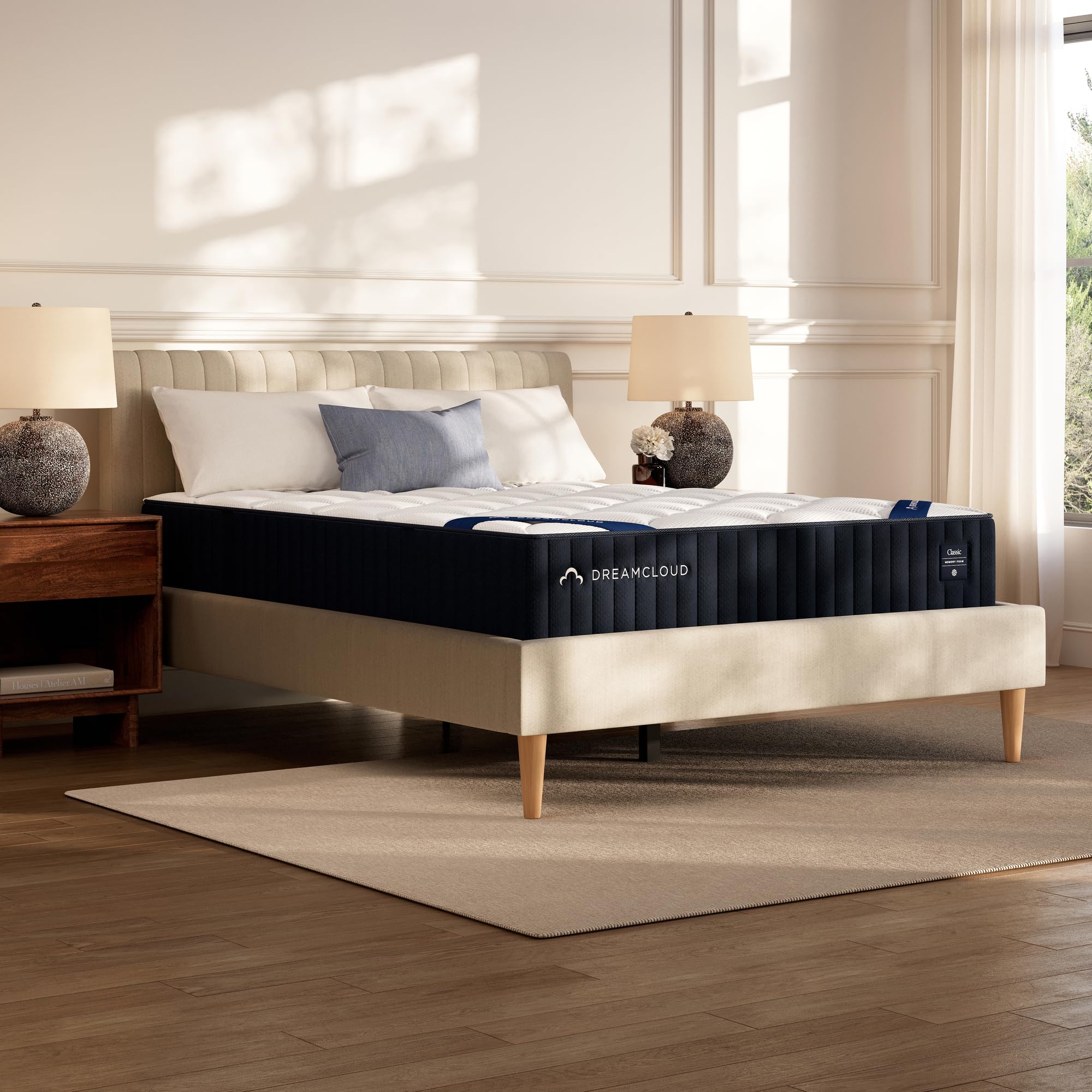 DreamCloud Classic 12″ Twin XL Mattress – Memory Foam – 365 Night Trial – Back Pain Relief – Fiberglass Free – Forever Warranty – Mattress in a Box – CertiPUR-US® Certified