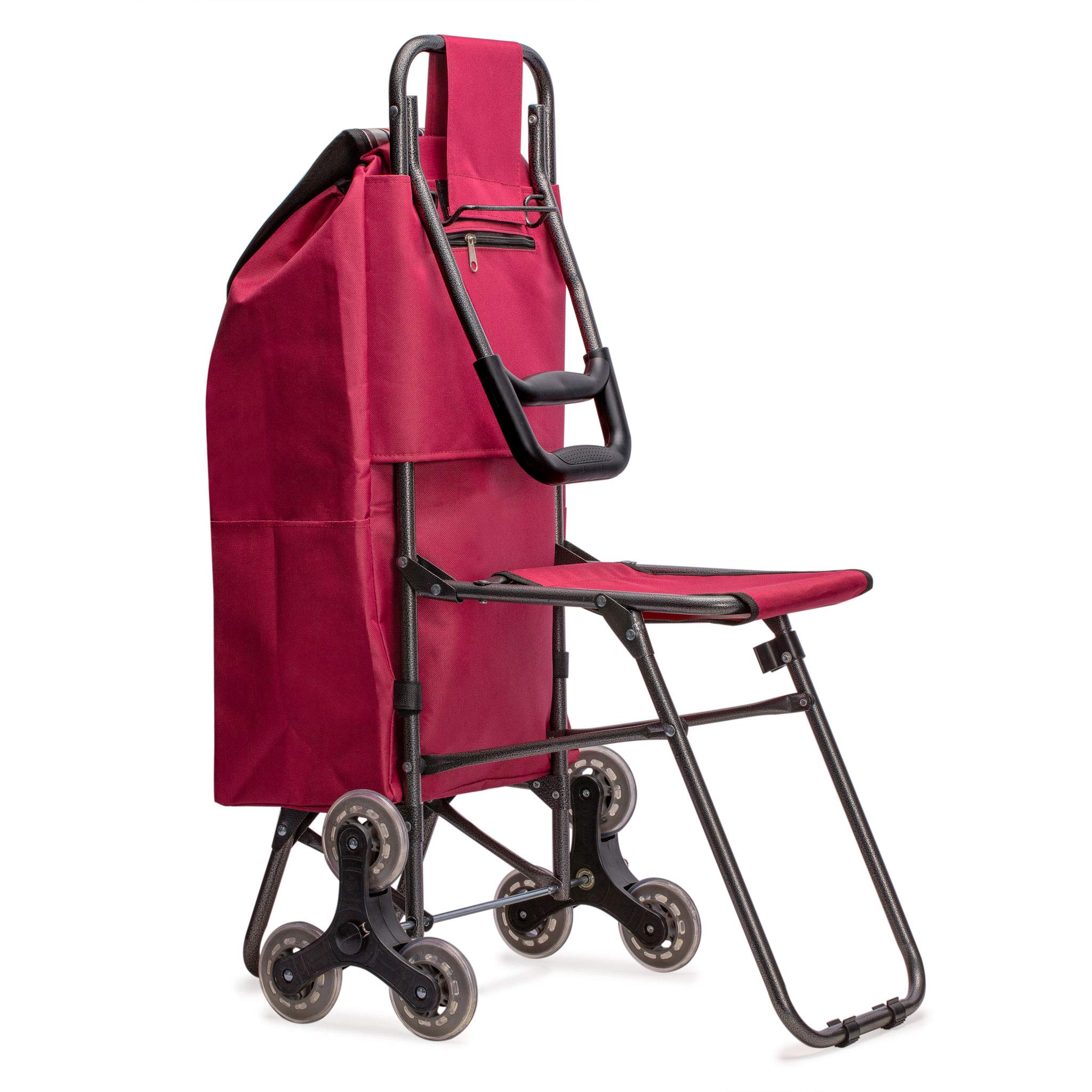 Nicely Neat Stair Climbing Multipurpose Folding Utility Cart with Built