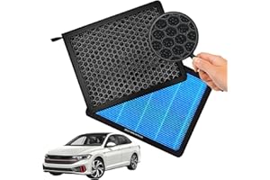 ZEZUT Cabin Air Filter CF11643 Fits vw 2018-2025 Atlas, 2015-2023 Gti, 2018-2024 Tiguan, 2019-2024 Jetta, 2015-2021 Golf, AUDI 2016-2024 A3, 2019-2025 Q3, Taos Arteon RS3 S3 TT RS, Activated Carbon beads