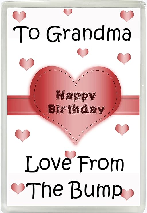 A la abuela feliz cumpleaños amor desde el Bump amor corazón Jumbo ...