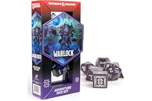 SIRIUS DICE D&D Adventure Dice (Warlock Class: Red)